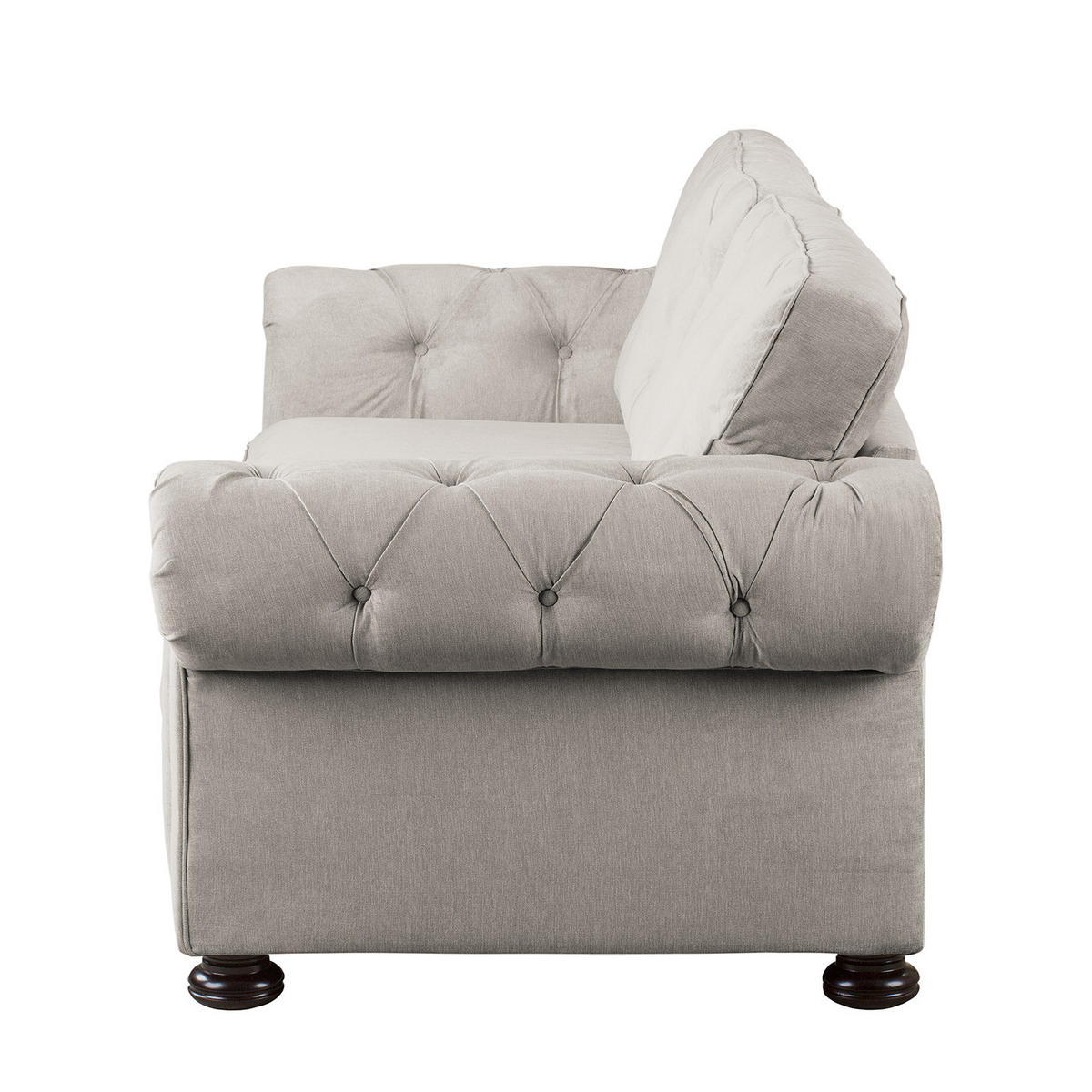 POLSTERGARNITUR (3-2) - Microfaser - Grau, Textil (1/1/1cm) - home24