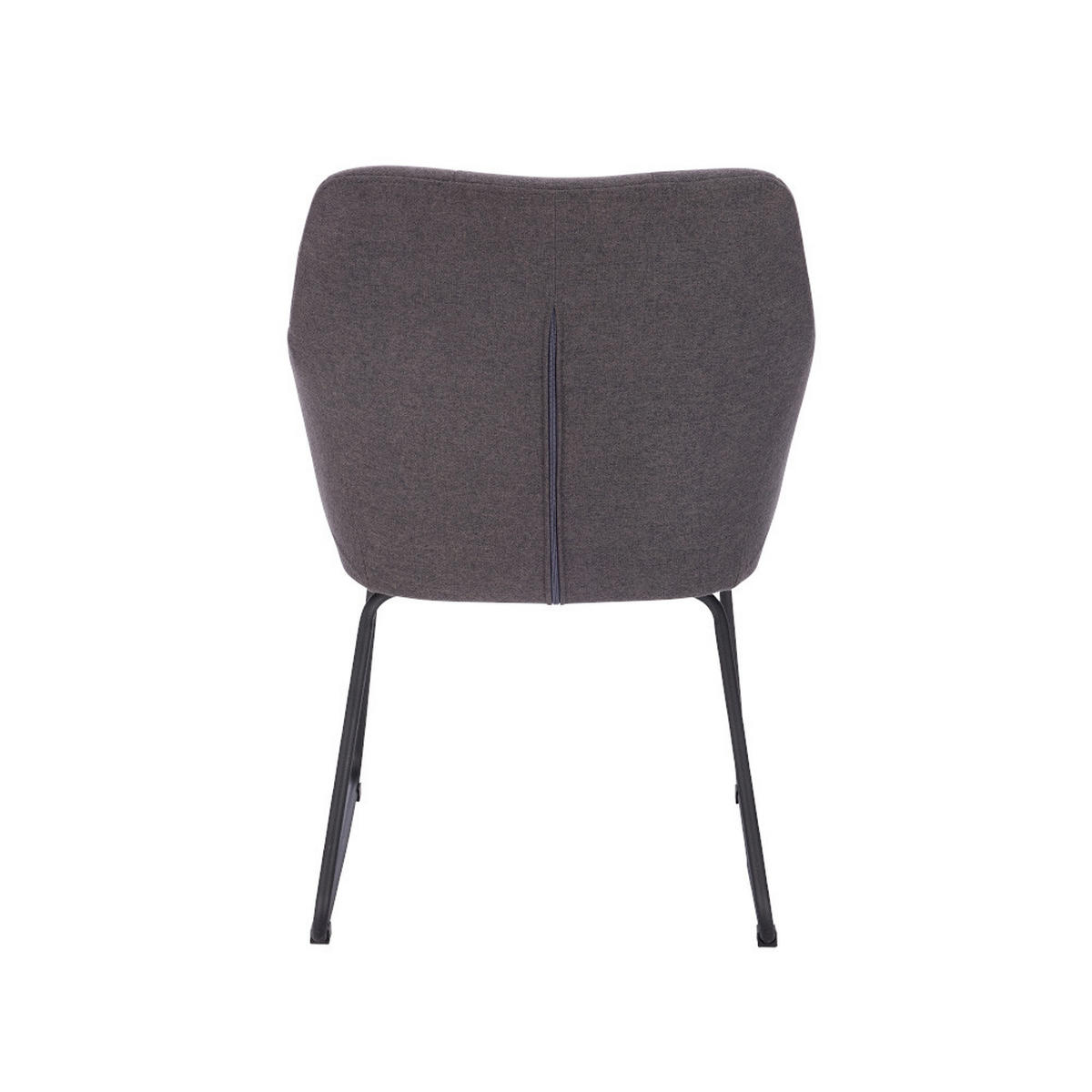 ESSZIMMERSTUHL PAKU - Menge: 2 - Anthrazit, Textil/Metall (59/84/64cm) - Home Deluxe