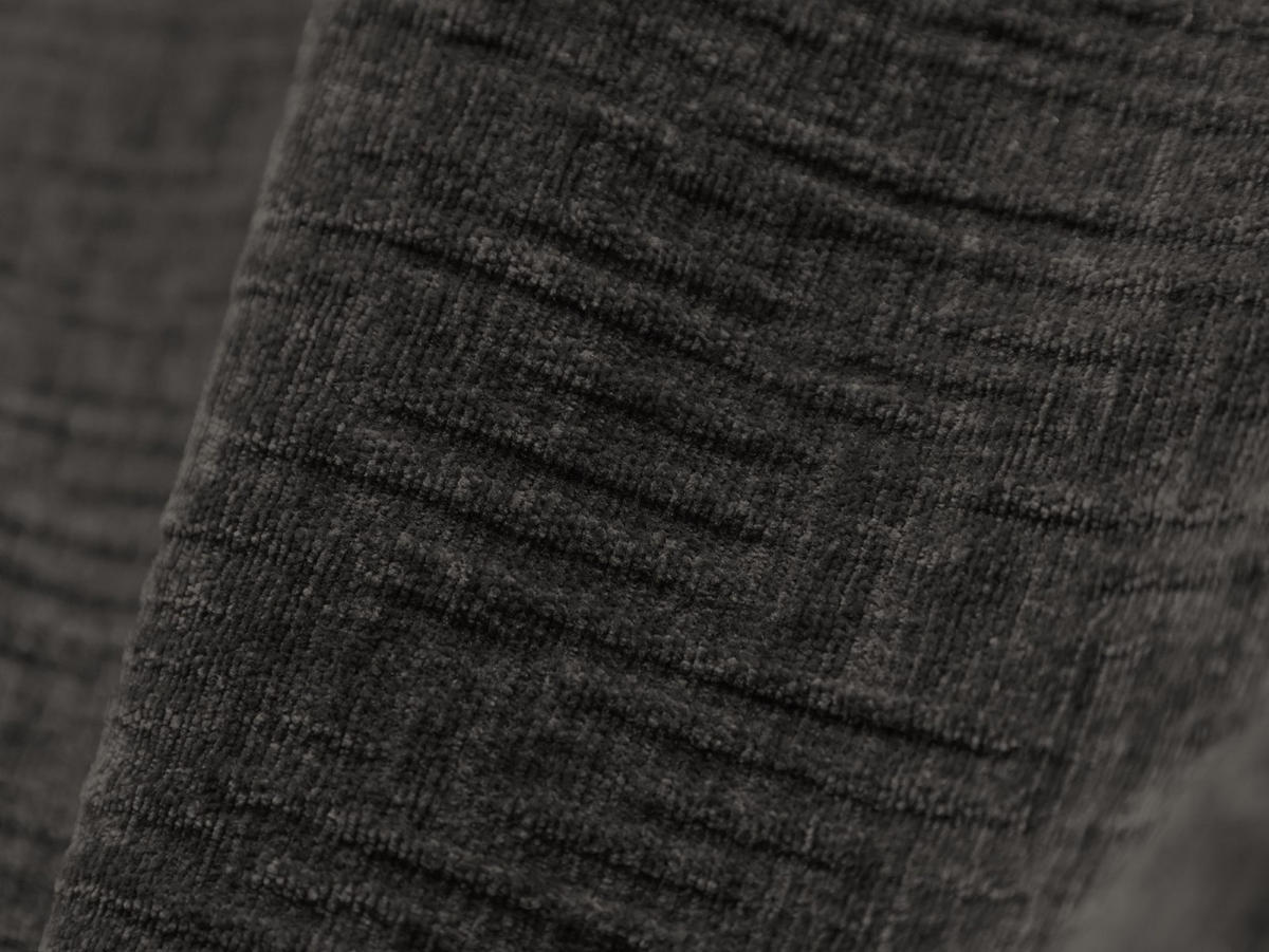 ECKSOFA links Kaelle aus Chenille-Stoff dunkelgrau 5 Sitzplätze - Dunkelgrau, Textil (171/364cm) - Micadoni