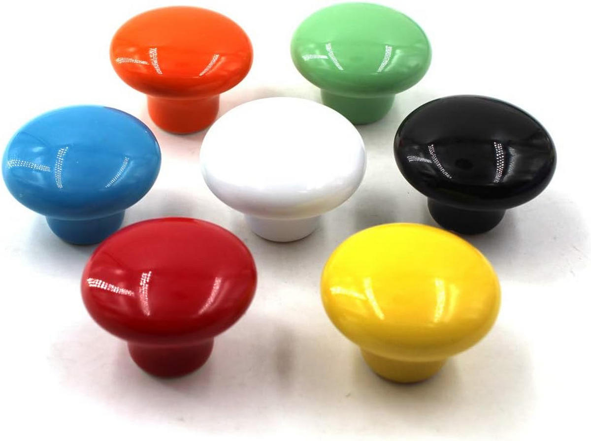 SCHRANKKNOPF Keramik Weiß 10er-Set - Weiß, Keramik (0.1/2.8/0.38cm)