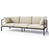 GARTEN-SOFA Worcully Beige/Schwarz - Beige, Textil (225/80/80cm) - Selsey