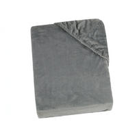 SPANNBETTLAKEN, 180-200x200 cm, 100% Polyester, Grau - Anthrazit, Textil (180/200cm) - Zollner