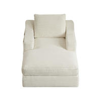 SCHLAFSESSEL DE-34921 zweilagig mit Bettfunktion Weiß - Weiß, Textil (162/68/100cm) - ComfortXL