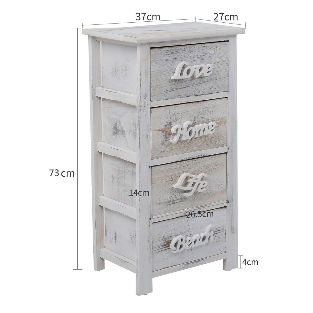 Thumbnail - Mobili Rebecca Kommode, Weiß, Holz, Rechteckig, 27x73x37 cm, Wohnzimmer, Kommoden & Sideboards, Kommoden