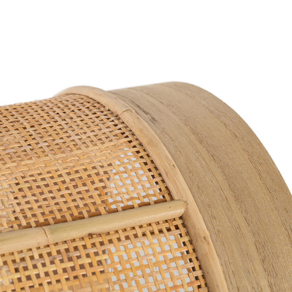 POUF Rattan Beige - Beige, Holz (35/44/35cm) - Nordlys