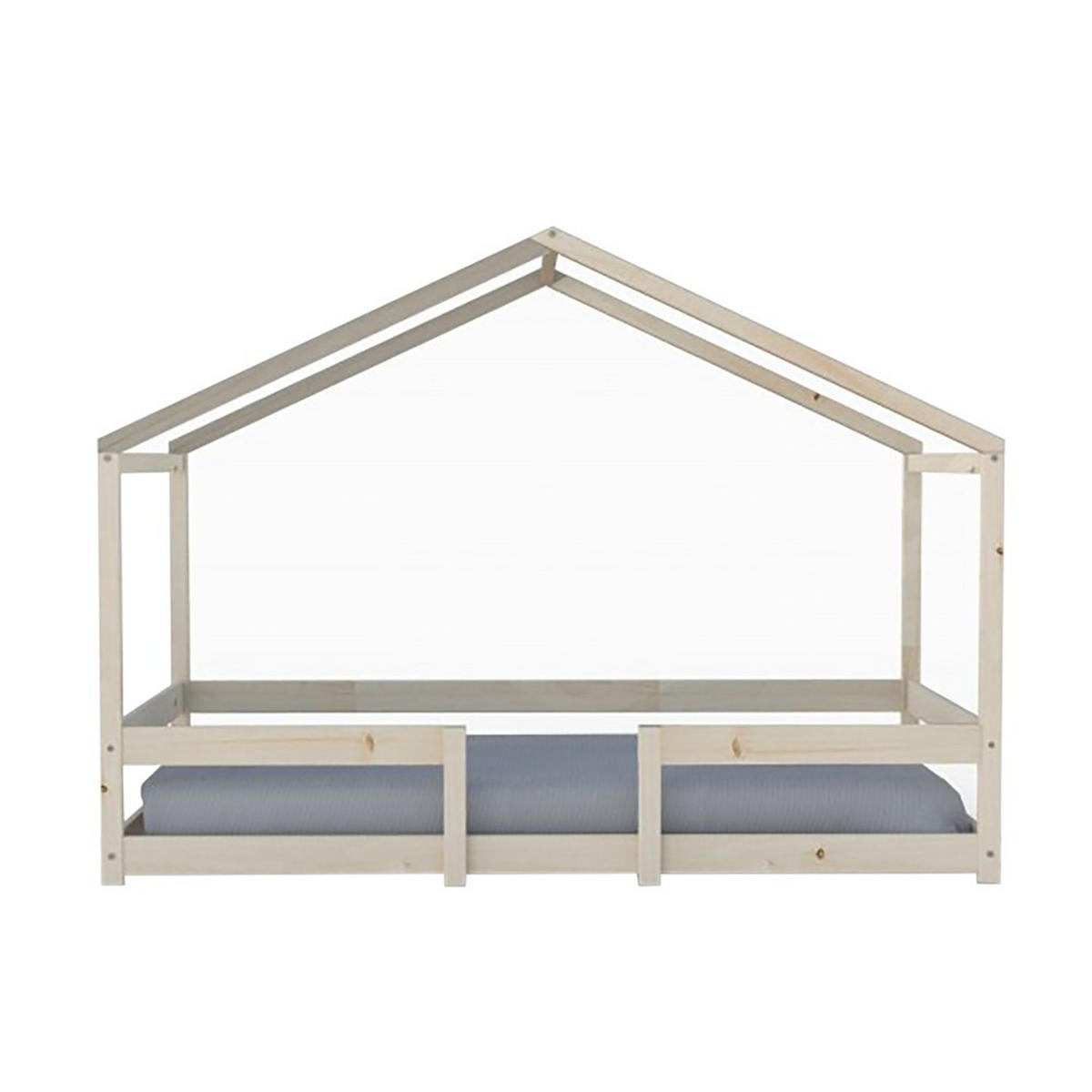 HAUSBETT INDIANA mit Lattenrost / Kinderbett 90x190 - Natural - Naturfarben, Holz (90/190cm) - Weber Industries