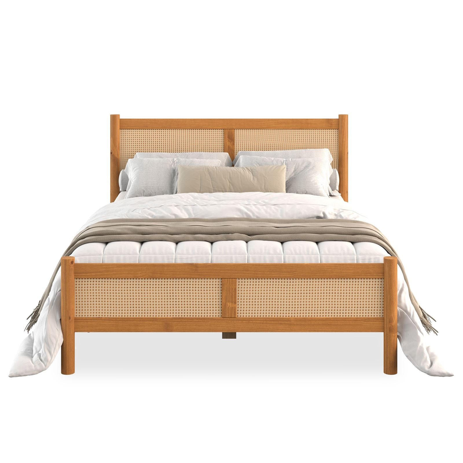 MASSIVHOLZBETT CEFIRA 140x190 cm Eiche - Eichefarben, Holz (140/190cm) - IDIMEX