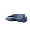 ECKSOFA Corunia Xs - Blau, Holzwerkstoff/Textil (255/148cm) - Fun Möbel