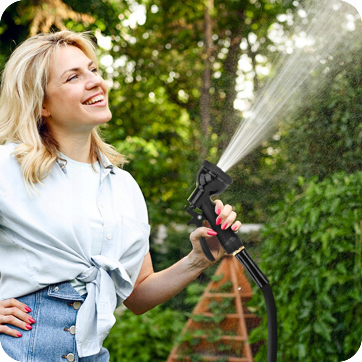 GARTENSCHLAUCH 30m - Schwarz, Kunststoff (3000cm)