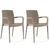 GARTENSTUHL RANTU 2-tlg, Beige - Beige, Kunststoff (60/84/55cm) - KONSIMO®