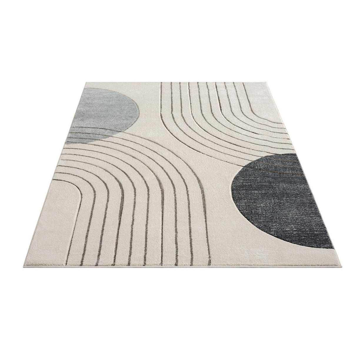 KURZFLOR-TEPPICH Bonito 7170 Grau 80x150 cm - Grau, Textil (80/150cm) - carpet city