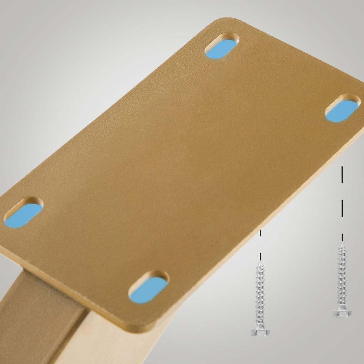 TISCHBEIN eckig 85/85/71 cm Metall gold - Goldfarben, Metall (85/71/85cm) - CLP