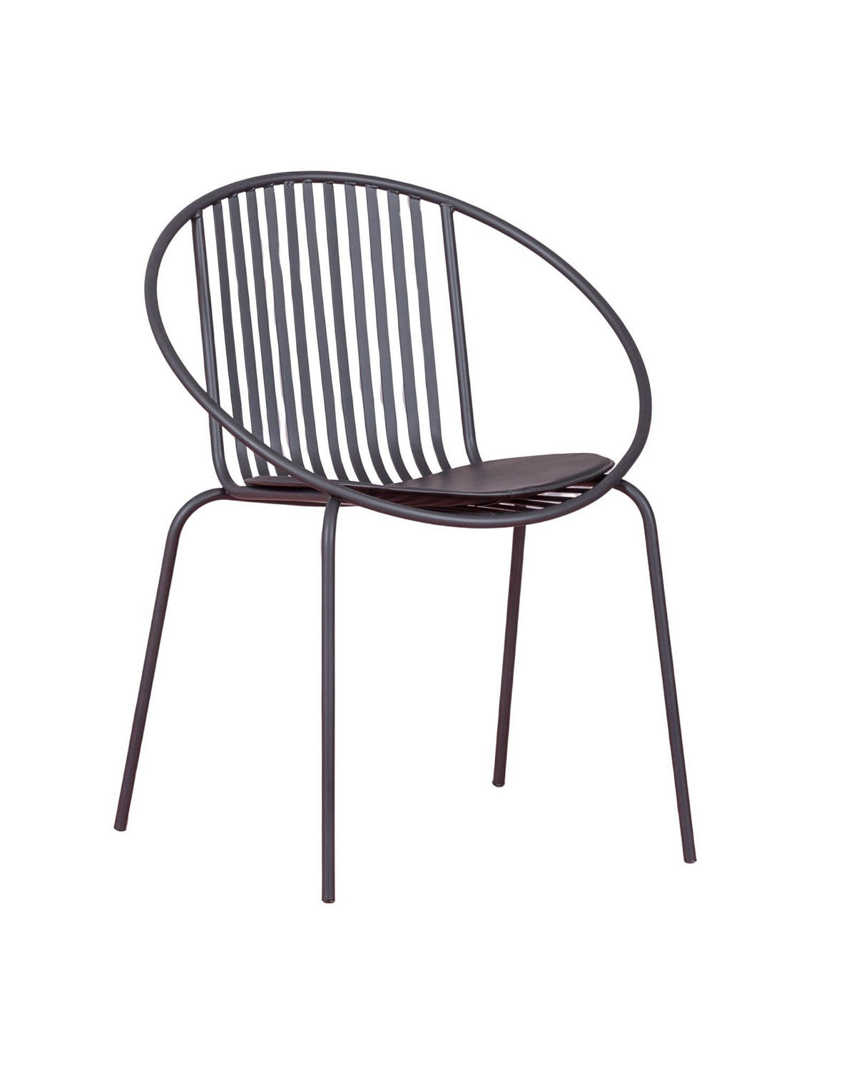 STUHL Metall Schwarz - Schwarz, Metall (66/83/54cm) - Nest Dream