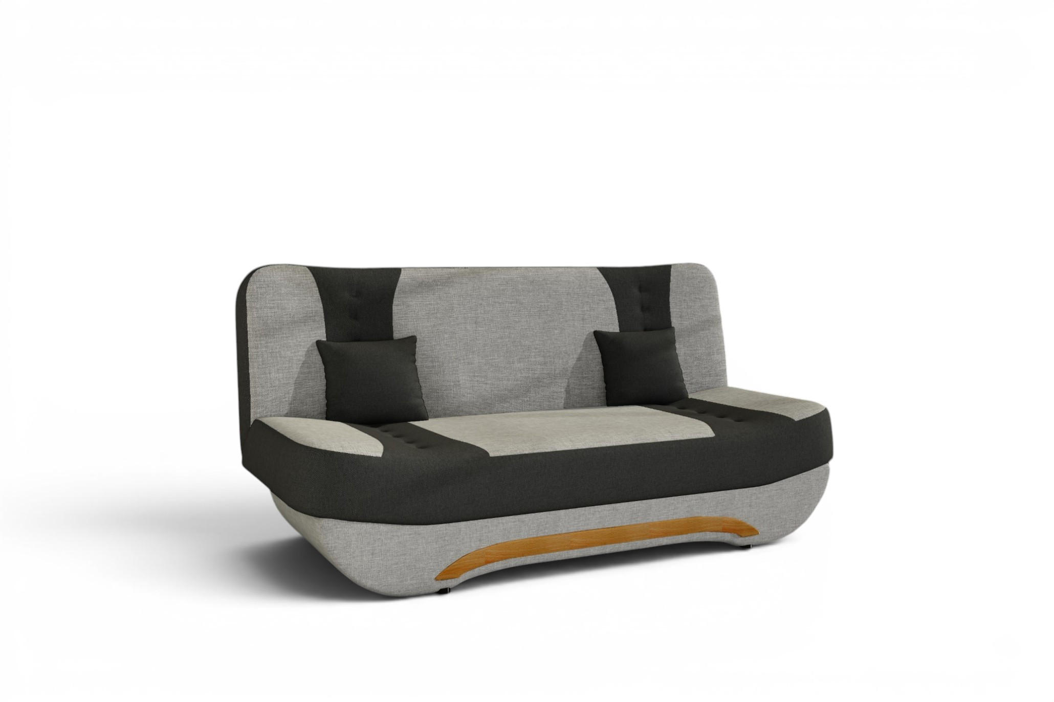 Fun Möbel Schlafsofa Grau 189x88x90 cm