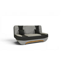 SCHLAFSOFA Kandy - Grau, Holzwerkstoff/Textil (189/88/90cm) - Fun Möbel