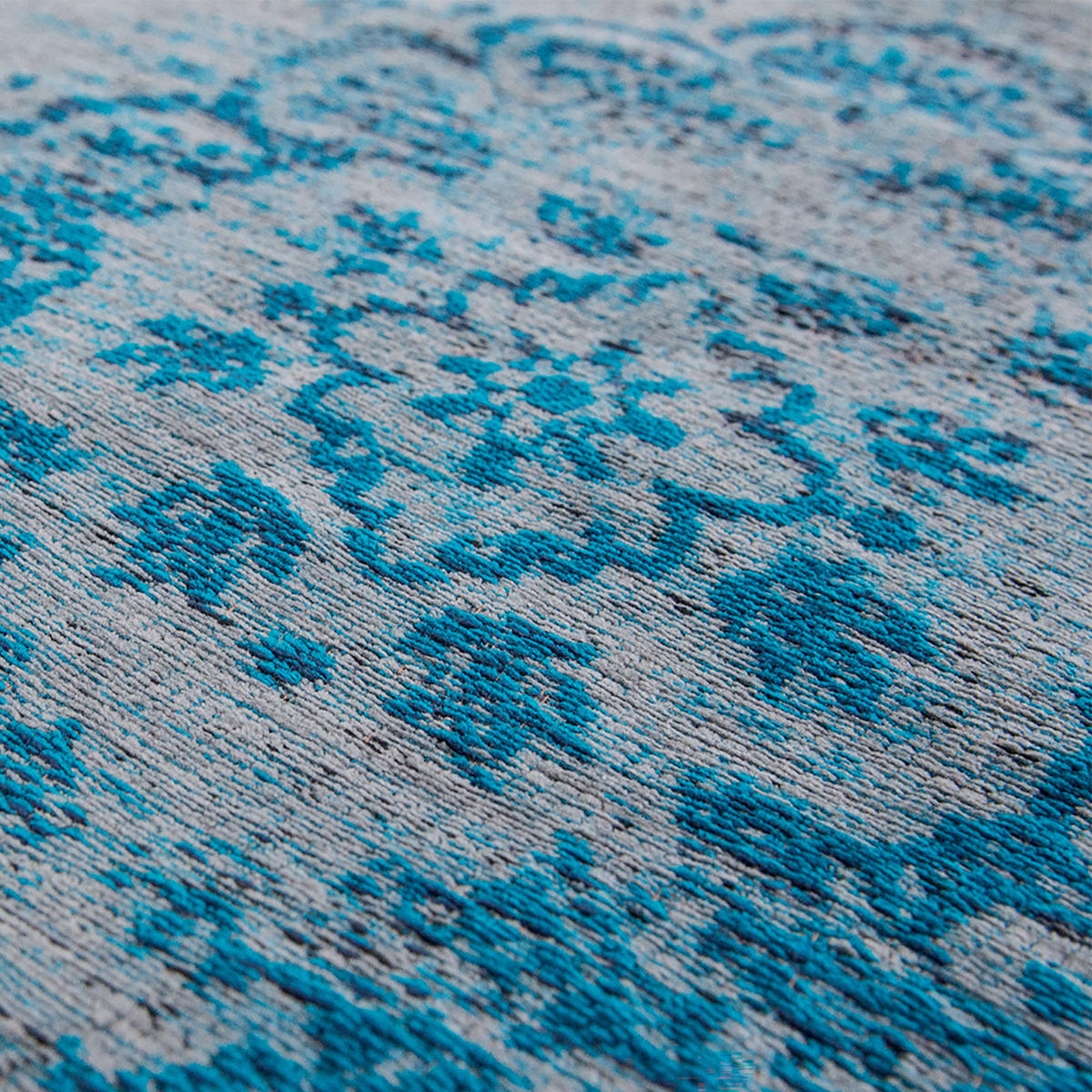 TEPPICH In-/Outdoor Flachgewebe GREY TROPICO Blau 240 x 340 cm - Blau, Textil (240/340cm) - Novatrend