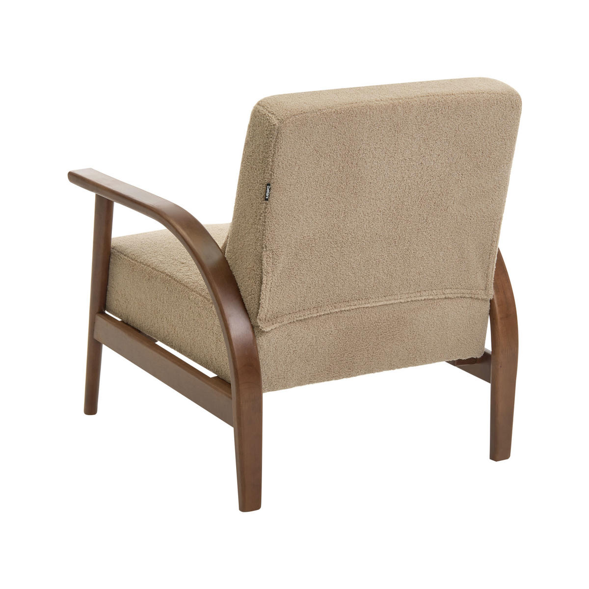 SESSEL Bouclé Sandbeige Skara - Sandfarben/Beige, Textil (70/83/88cm) - Beliani