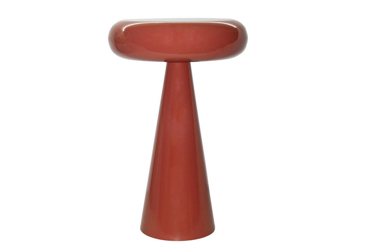 BEISTELLTISCH Sam Orange 36/36/57 cm - Rot, Metall (36/36/57cm) - Livingfurn