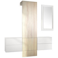 GARDEROBE Carlton Paneel in Eiche sägerau - Eiche San Remo, Holzwerkstoff (157/193/35cm) - Vladon