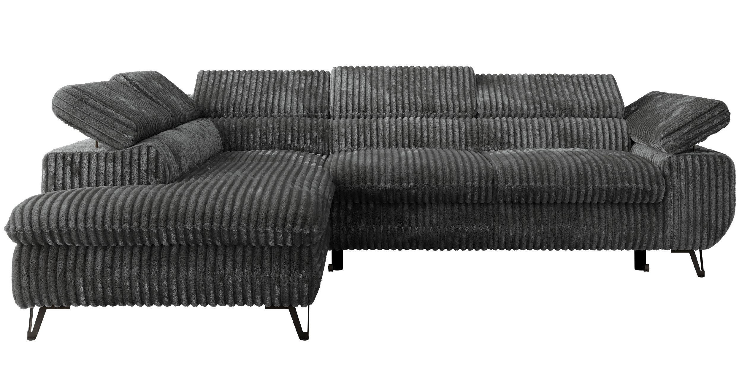 MKS Ecksofa Dunkelgrau 273x208 cm