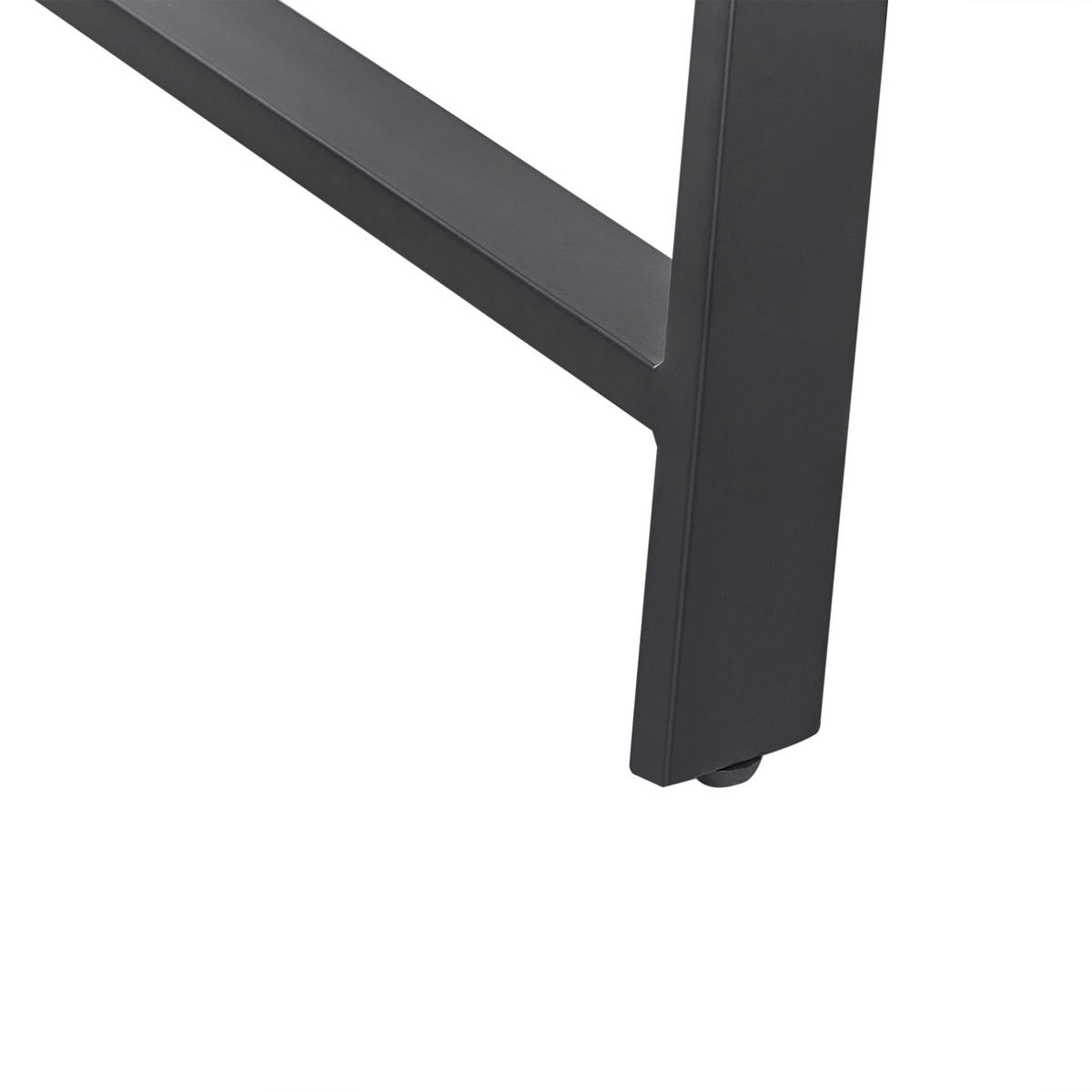 COUCHTISCH Dunkler Holzfarbton/Schwarz Warton - Dunkelbraun/Schwarz, Holz (130/70/44cm) - Beliani