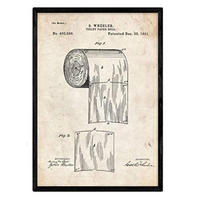 POSTER Toilettenpapier Patent A3 Rahmenlos - Klar, Papier (29.7/5/42cm) - Nacnic