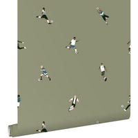 TAPETE Fußballspieler 50 x 900 cm - Grün, Papier (50/0.1cm) - ESTAhome