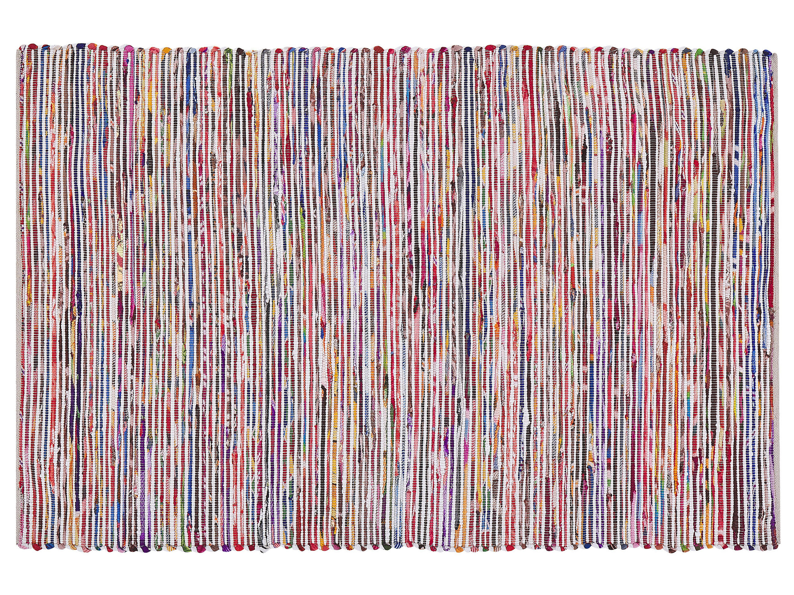 TEPPICH geflochten Bartin 200/140 cm - Multicolor, Kunststoff (140/200cm) - Beliani