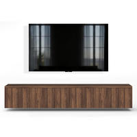 LOWBOARD Barvo 2x100 Nussbaum Warmia 200/34/32 cm – hängendes TV-Board - Nussbaumfarben, Holzwerkstoff (200/34/32cm) - AX Living