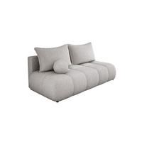 SOFA COCO MINI SCHLAFSOFA mit Bettfunktion, Anthology Stoffbezug, 2-Sitzer, freistehend, Größe: 205x105x97 cm, Esche - Eschefarben, Holz/Textil (205/97/105cm) - DomoHome