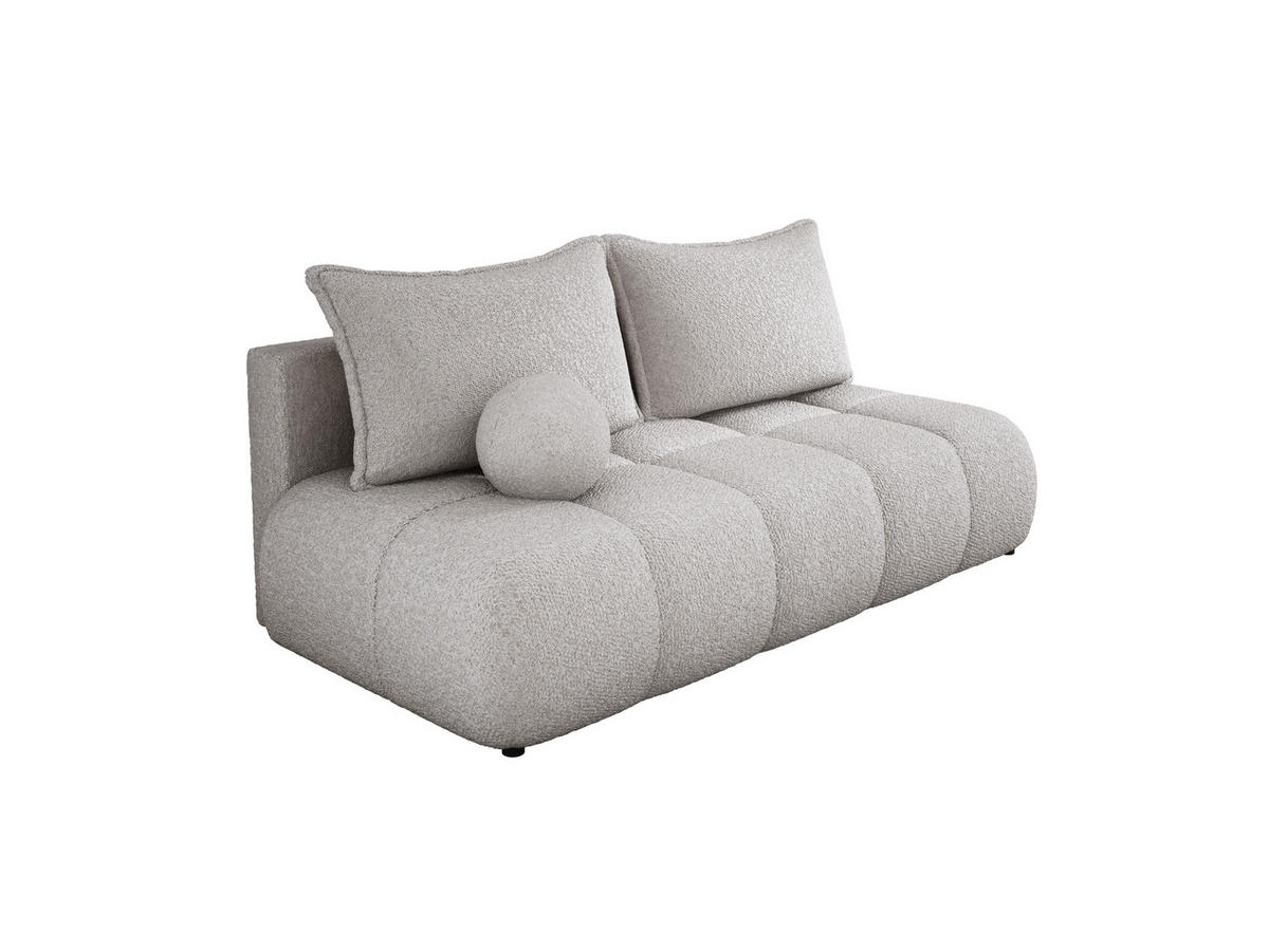 SOFA COCO MINI SCHLAFSOFA mit Bettfunktion, Anthology Stoffbezug, 2-Sitzer, freistehend, Größe: 205x105x97 cm, Esche - Eschefarben, Holz/Textil (205/97/105cm) - DomoHome