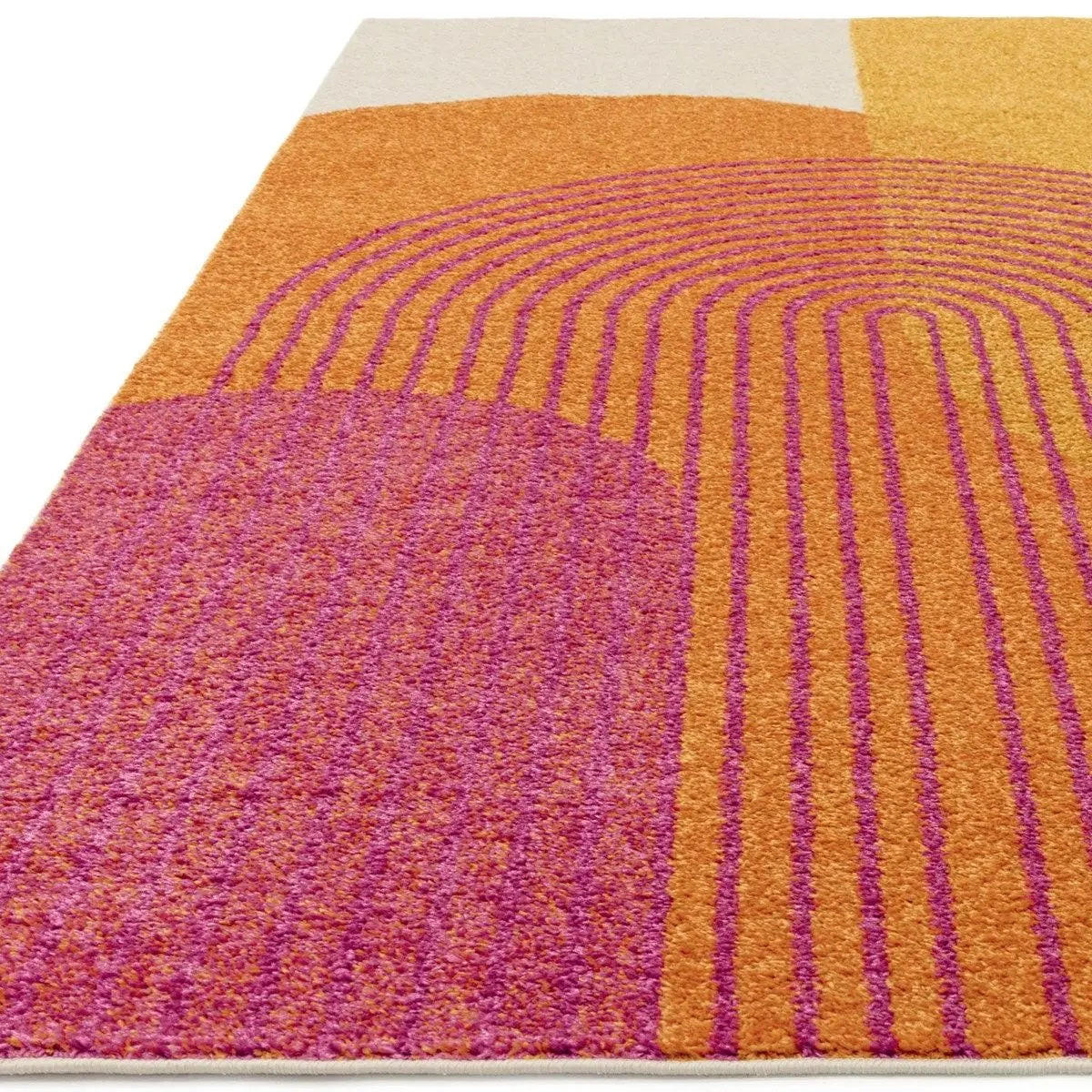 TEPPICH modern Flachgewebe DISCO Orange 120x170 cm - Orange, Textil (120/170cm) - Novatrend