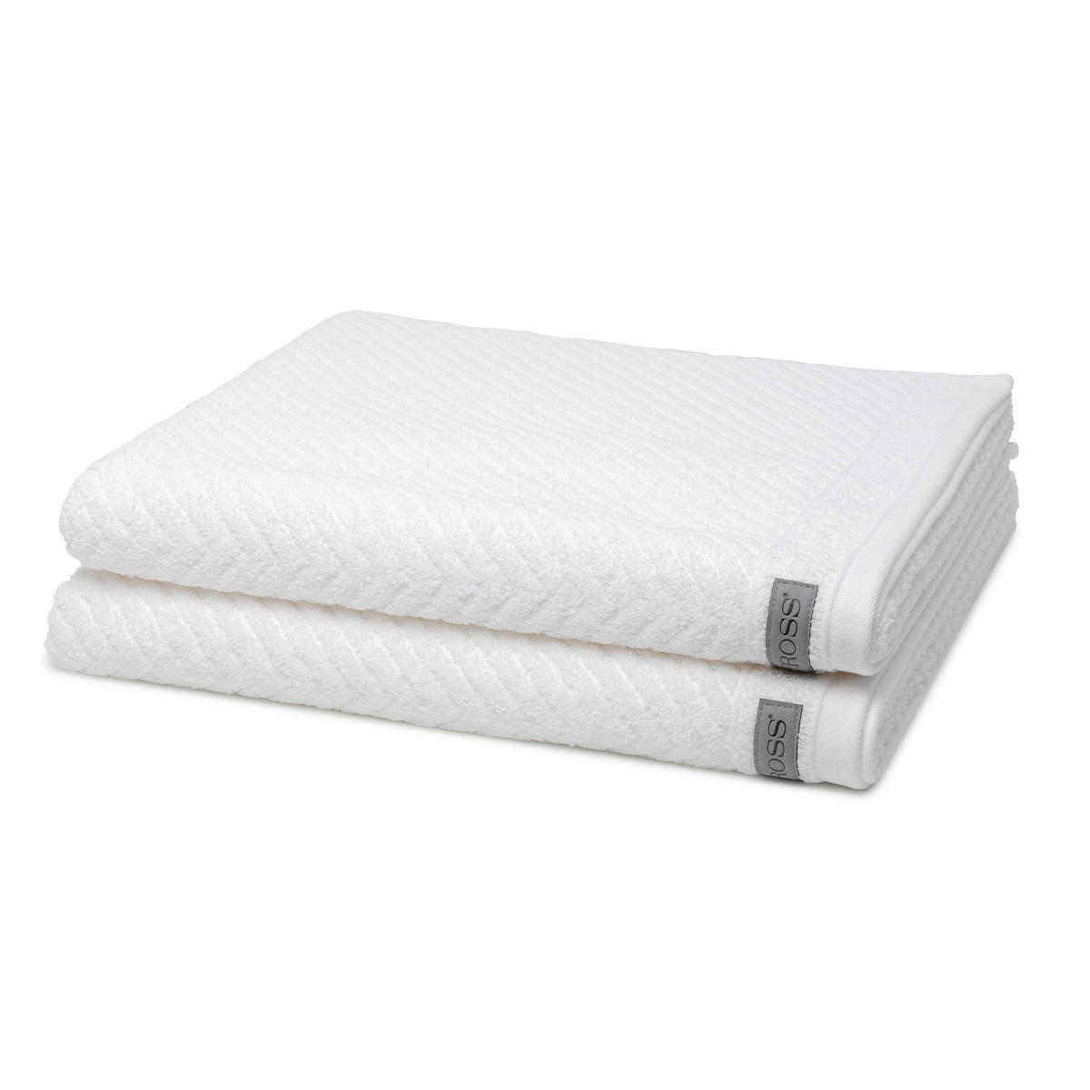 DUSCHTUCH Smart 2er-Set - Weiß, Textil (50/100cm) - Ross