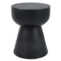 BEISTELLTISCH Rund Schwarz 45 x 45 x 52 cm - Schwarz, Metall (40/40/51cm) - Nordlys