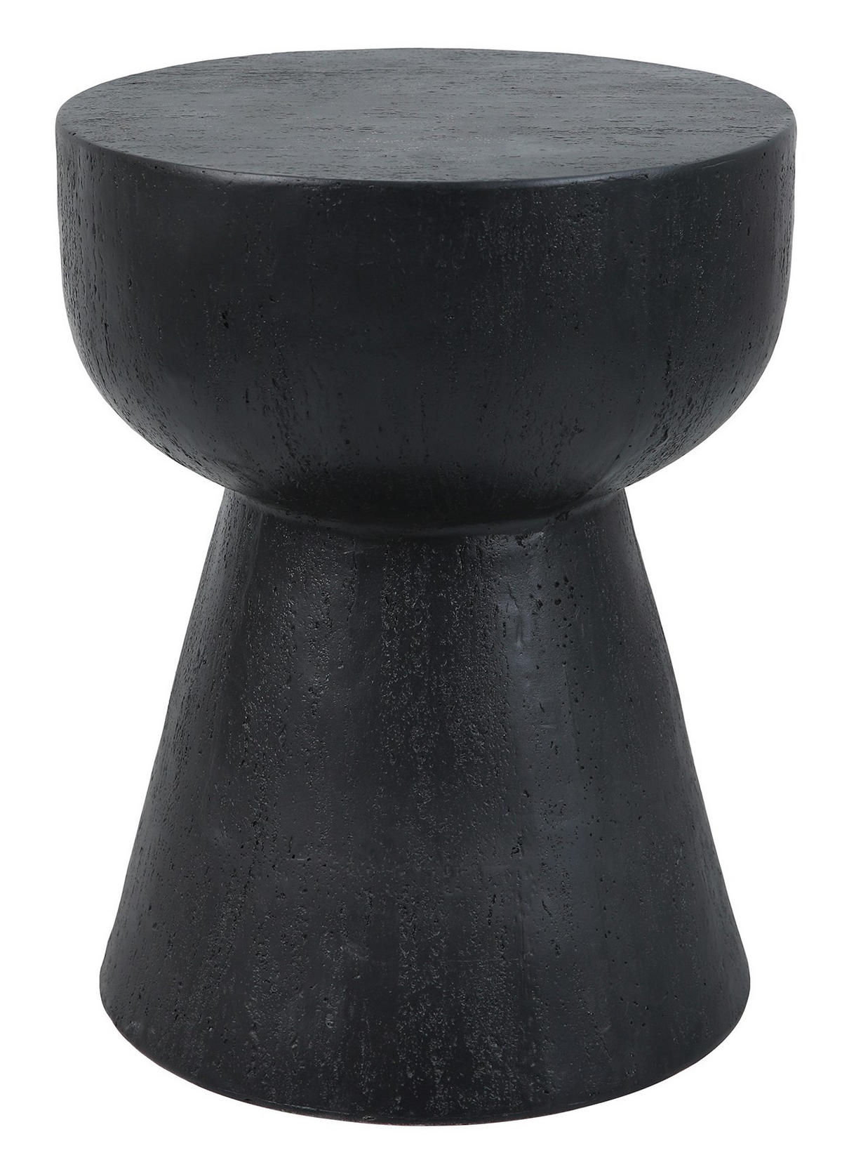 BEISTELLTISCH Rund Schwarz 45 x 45 x 52 cm - Schwarz, Metall (40/40/51cm) - Nordlys