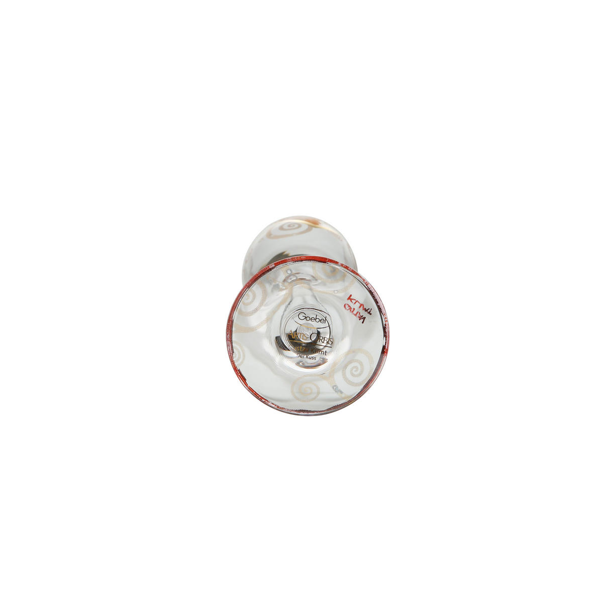 SEKTGLAS 2er Set Gustav Klimt - Heart Kiss, Glas, 100 ml - Multicolor, Glas (0.15L) - Goebel