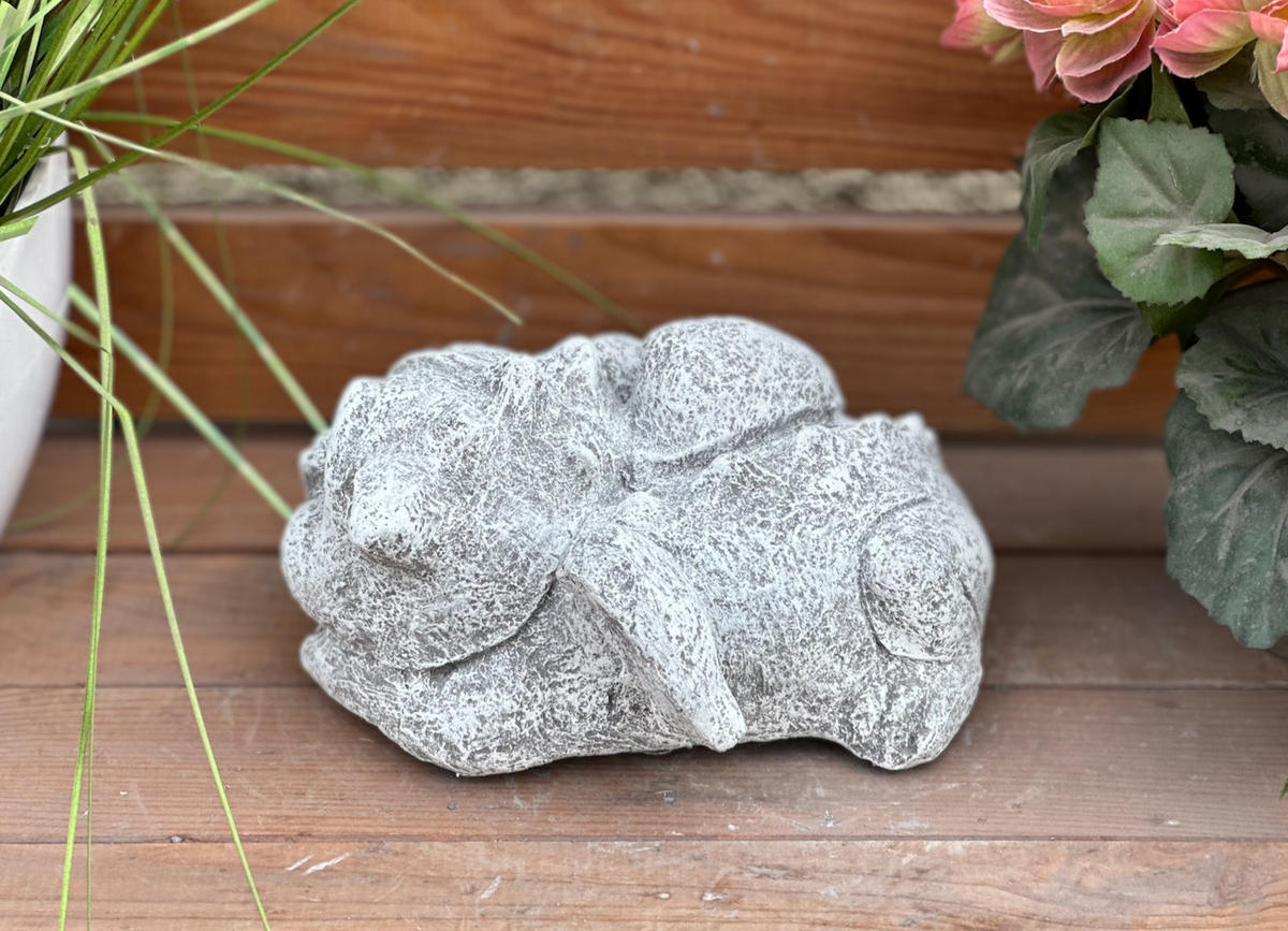 STEINFIGUR Drache Enzo, frostfest, massiv - Grau, Stein (14/10/16cm) - stoneandstyle