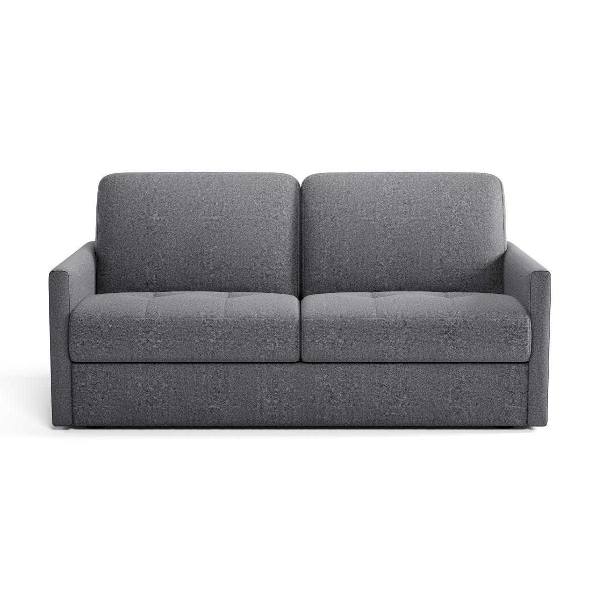 SCHLAFSOFA 3-sitzer mit express-Öffnung in stoff cosenza 175/100/87 cm - Grau, Holz (175/87/100cm) - Calicosy