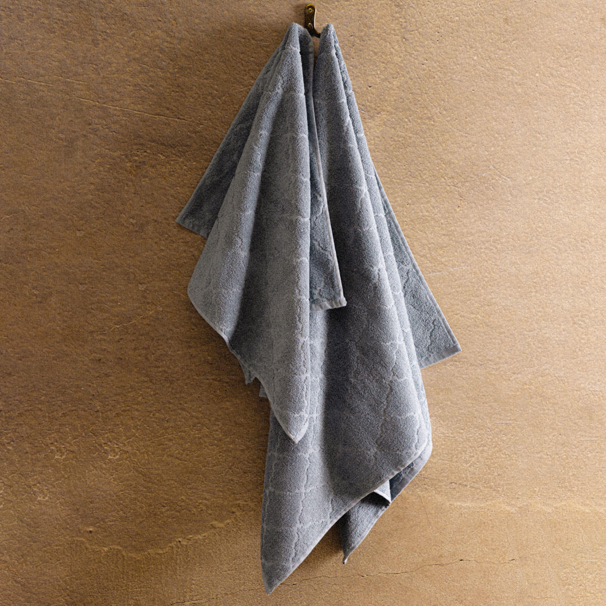 BADETUCH Samine blau 50/90 cm - Blau, Textil (50/90cm) - Homla