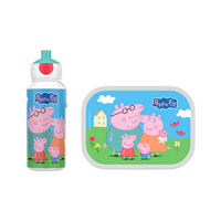 LUNCHSET Campus Peppa Pig 2er Set - Pink/Multicolor, Kunststoff (1/1/1cm) - Mepal