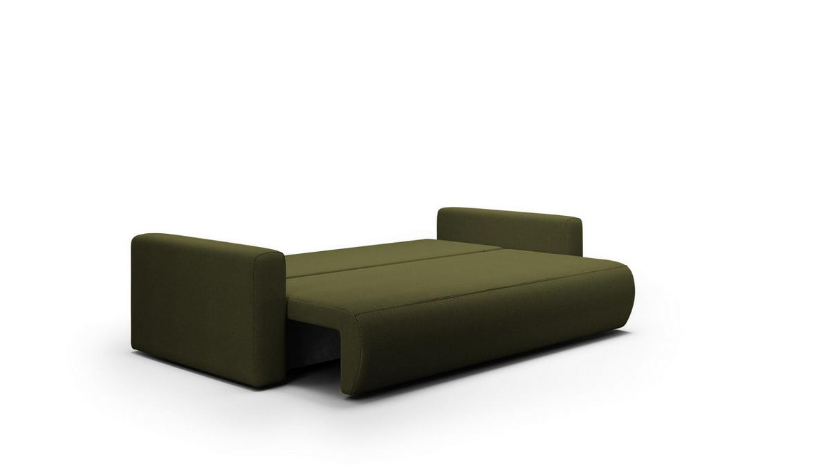 SOFA Schlafsofa Chaira - Grün, Holzwerkstoff/Textil (238/85/103cm) - Fun Möbel