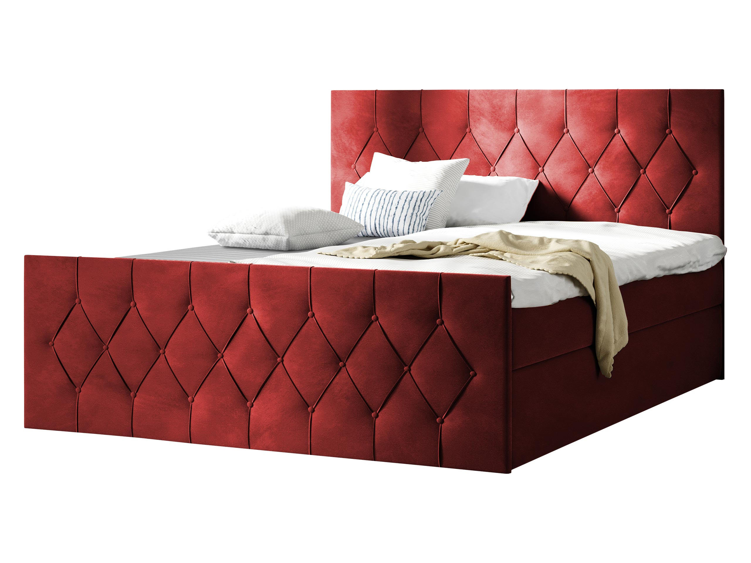 BOXBETT Sky Lux - Rot, Holz (120/200cm) - MIRJAN24