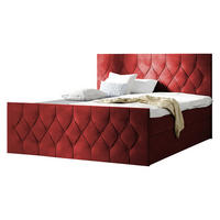BOXBETT Sky Lux - Rot, Holz (120/200cm) - MIRJAN24