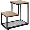 BEISTELLTISCH Halifax,60,5 x 35,5 x 60,5 cm,Industrial Holz hell, Eiche Sonoma - Naturfarben, Holz (60.5/35.5/60.5cm) - tectake