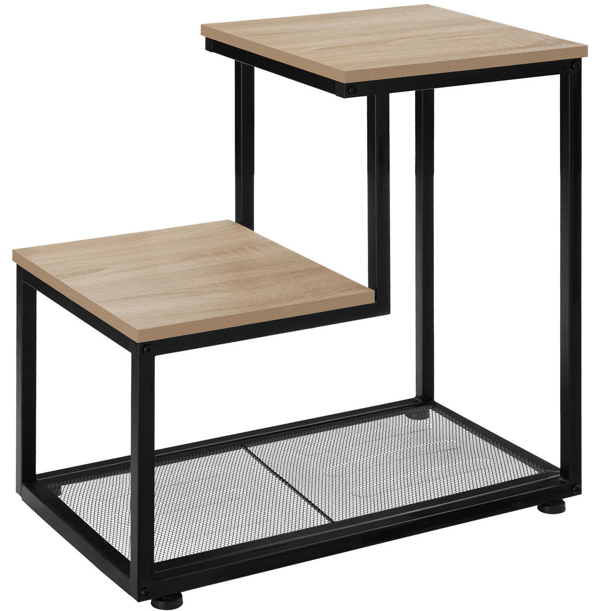 BEISTELLTISCH Halifax,60,5 x 35,5 x 60,5 cm,Industrial Holz hell, Eiche Sonoma - Naturfarben, Holz (60.5/35.5/60.5cm) - tectake