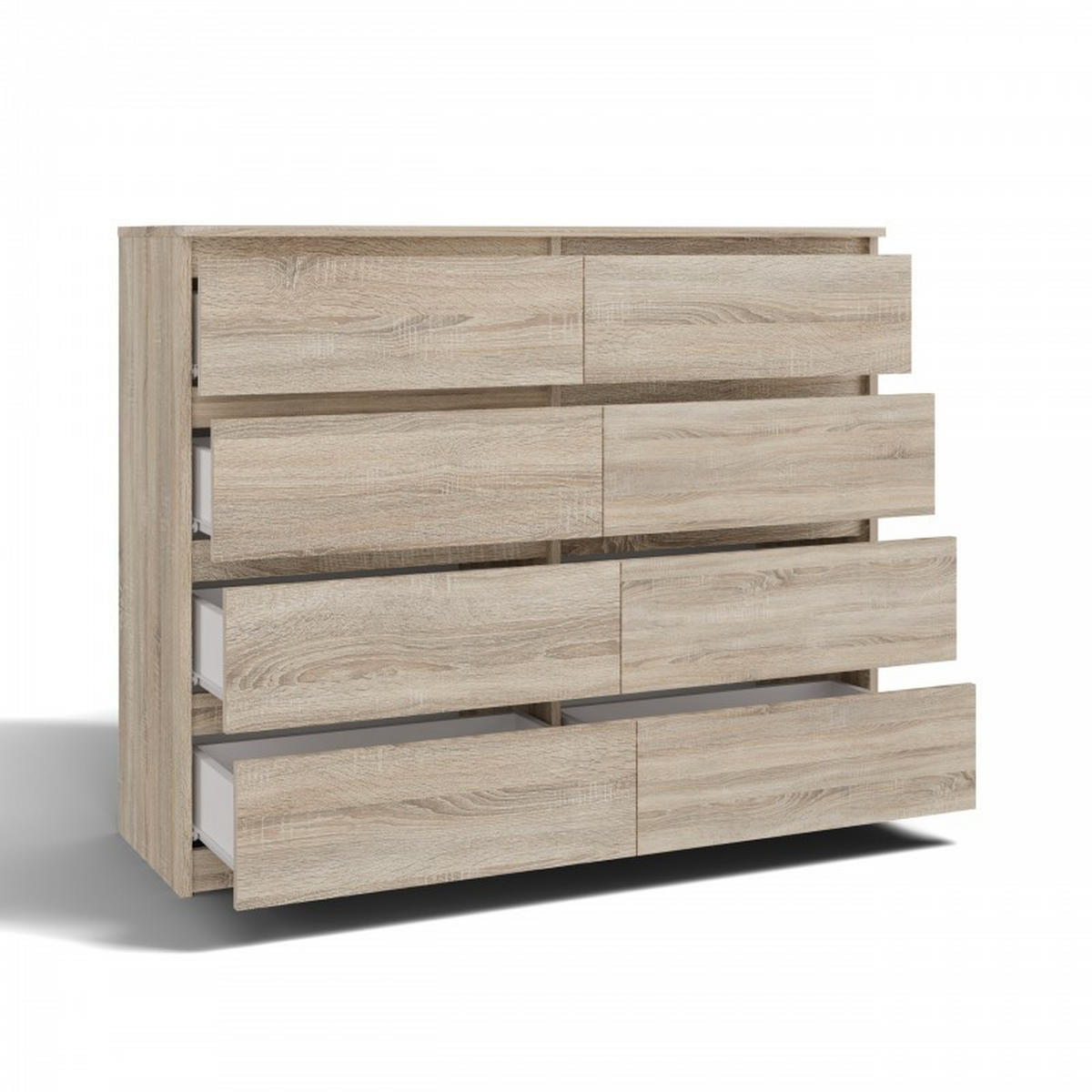 KOMMODE Sonoma Eiche 120/97/40 - Sonoma Eiche, Holzwerkstoff (120/97/40cm) - RAUMHIRSCH FURNITURE