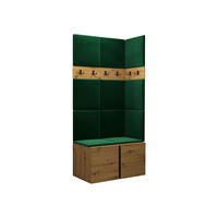 GARDEROBEN-SET Orion I - Eiche Artisan/Grün, Holzwerkstoff/Kunststoff (84/186/46cm) - MIRJAN24