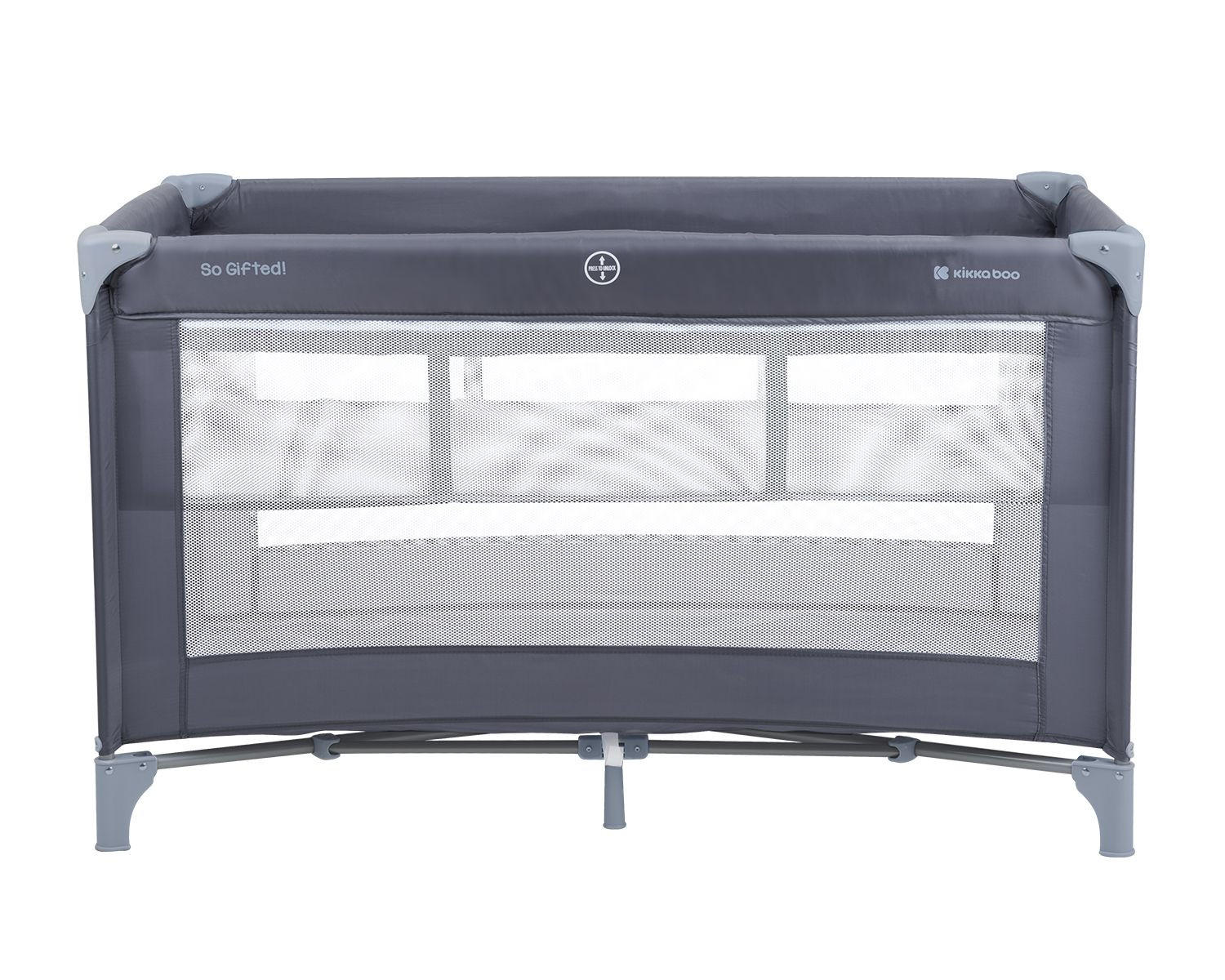 REISEBETT So Gifted jeans blau 2 Ebenen Matratze, Tragetasche, Öffnung - Blau, Kunststoff (65/125cm) - Kikka boo