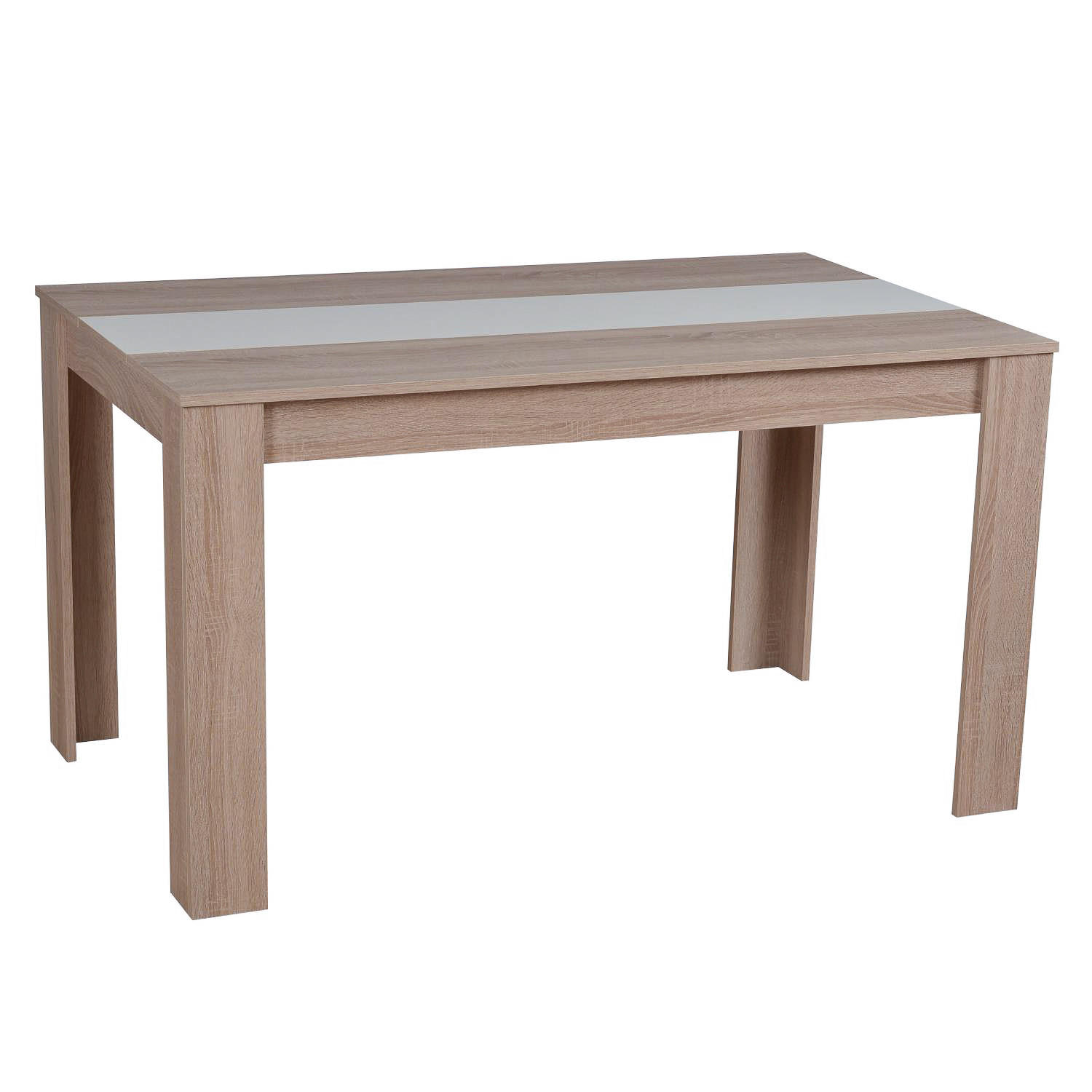 ESSTISCH in Holzwerkstoff 135/80,5/75 cm - Braun, Holz (80/135/75cm) - Homestyle4u