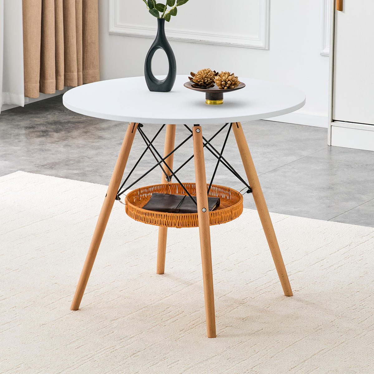 ESSTISCH Weiß 80/80/71,5 cm - Weiß, Holz (80/80/71.5cm) - PANGIVO